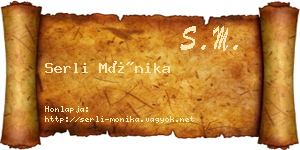 Serli Mónika névjegykártya