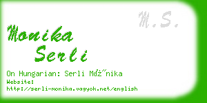 monika serli business card